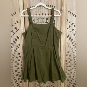 Arizona Jean Company Green Tank Dress W/ Shorts Underneath